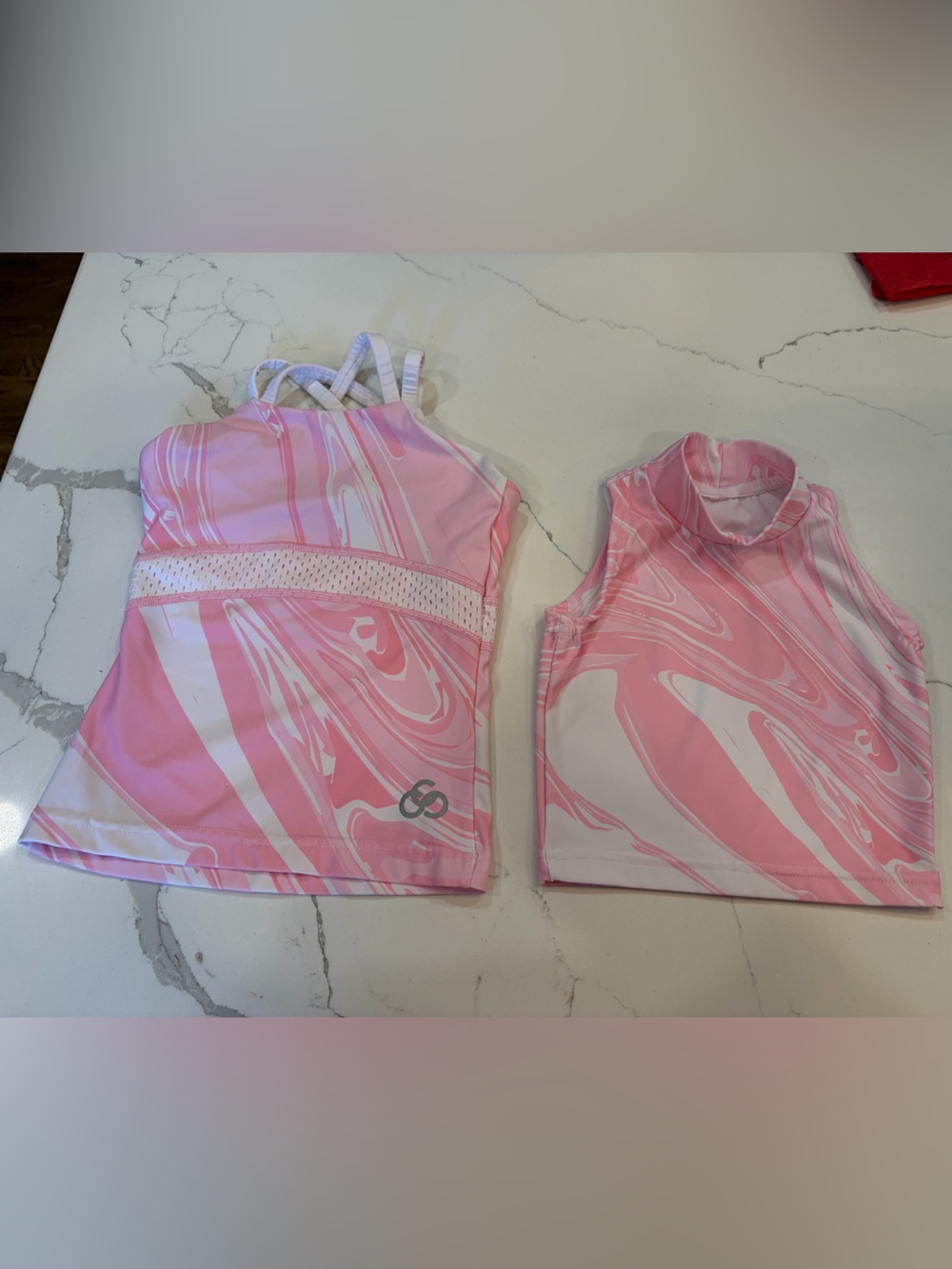 Chique Sport Bundle - Pink Swirl Skating Tops Set